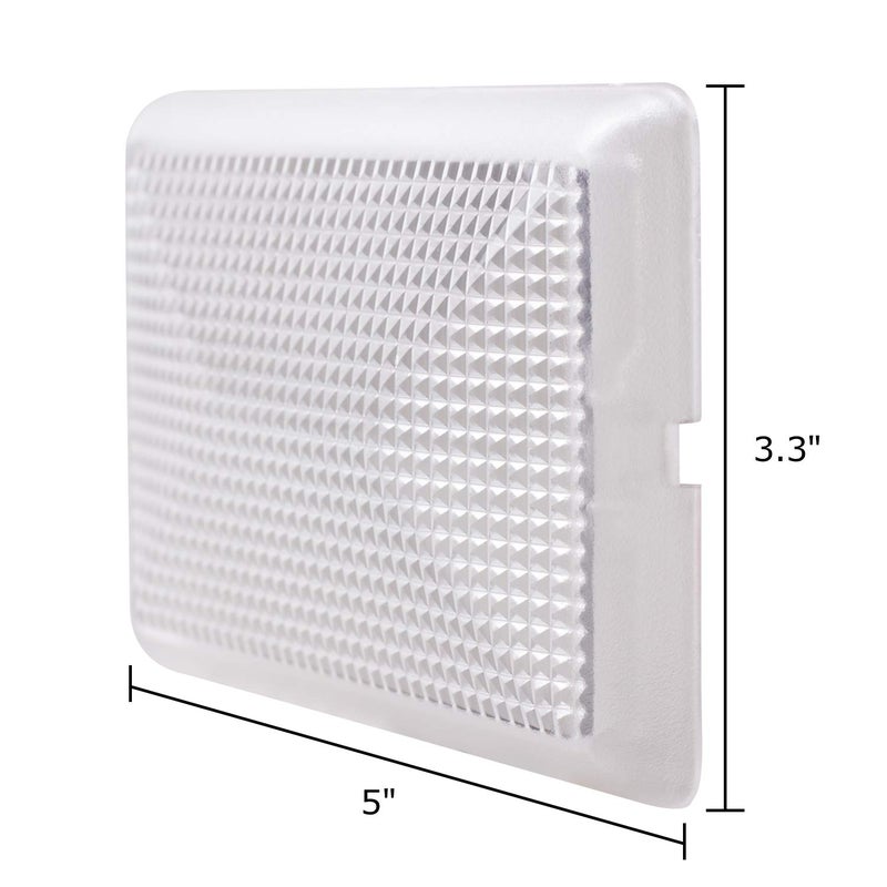 HERCOO LED Clear Dome Light Interior Reading Light Lens White Blubs Housing for E9SZ-13783-A Compatible with Ford Ranger 2004-2011, F250 F350 F450 F550 Super Duty 1999-2004 Aftermarket Replacement - Image 4
